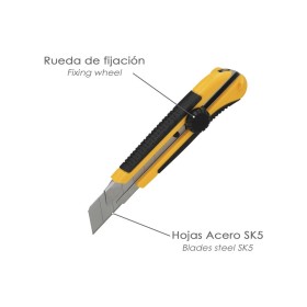 Cúter Ancho Profesional Hoja Acero Sk5 25mm.