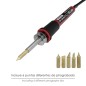 Soldador / Grabador 30 Watt. Con 6 puntas Soldador / Grabador 30 Watt. Con 6 puntas