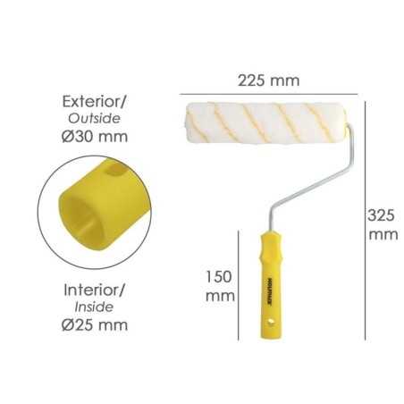 Rodillo Pintar Antigotas 220x40 Mm
