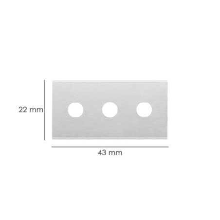 Hoja Rectangular Rascavidrios Domestico ( 5 piezas)