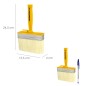 Brocha Profesional Techos 140x40 mm. Cerda Blanca. Mango Ergonómico, Con Gancho. Brocha Pintura, Brocha Pintor Profesional