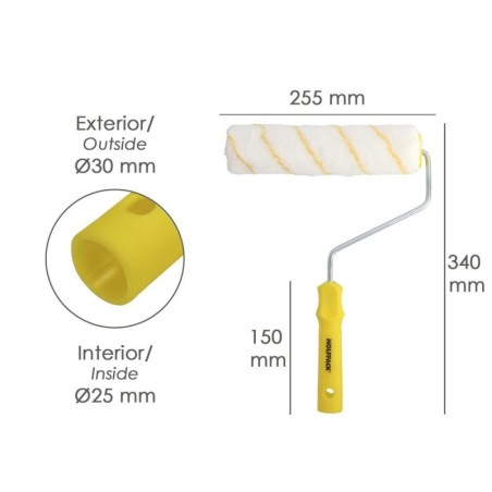 Rodillo Pintar Antigotas 250x40 Mm