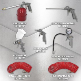 Pistola Pintar Neumática Boquilla De 1,5 mm. Con Depósito Superior 0,6 Litros y Adaptador Rápido