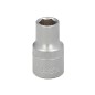 Llave Vaso 1/2" Hexagonal 11 mm. Perfil de 6 caras. Acero Cromo Vanadio, Aristas Redondas Llave Vaso 1/2" Hexagonal 11 mm. Perfil de 6 caras. Acero Cromo Vanadio, Aristas Redondas