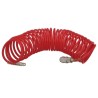 Manguera Espiral Aire Comprimido 15 Metros Adaptador Rápido.