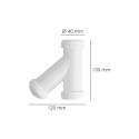 Sifón En Y, 1 1/2" Salida Diámetro 40 Mm Para Tubos Lisos