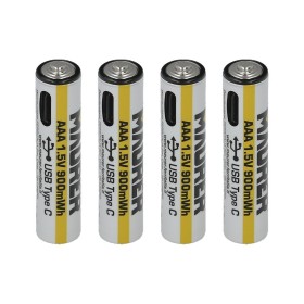 Pila AAA 1,5v Recargable Por USB-c (4 unidades)