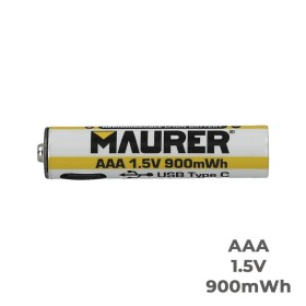 Pila AAA 1,5v Recargable Por USB-c (4 unidades)
