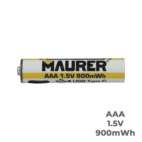 Pila AAA 1,5v Recargable Por USB-c (4 unidades)