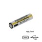 Pila AAA 1,5v Recargable Por USB-c (4 unidades) Pila AAA 1,5v Recargable Por USB-c (4 unidades)