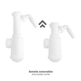 Sifón Botella Extensible T-4-T 1 1/2 Toma Lavadora