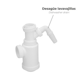 Sifón Botella Extensible T-4-T 1 1/2 Toma Lavadora
