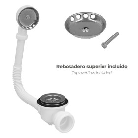 Sifón Bañera Con Rebosadero Salida Orientable1 1/2