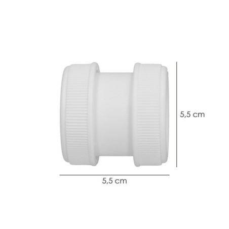 Manguito Reparador Desagües / Tubos Hembra - Hembra 1-1/2"