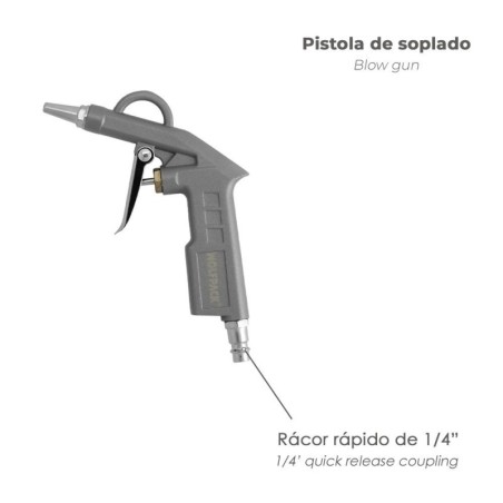 Kit Accesorios Para Compresor Aire Comprimido 5 Piezas Con Clic Rápido