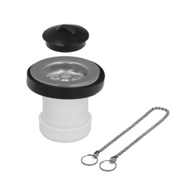 Válvula Lavabo / Bidé Con Tapa y Cadena 1 1/2" Salida Diámetro 40 Mm