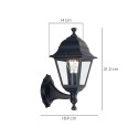 Farol Jardín Soporte Bajo Negro.