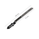 Hojas Sierra Calar Para Contrachapado Corte Grueso 5 Piezas. Hoja Cromo Vanadio 58. Vástago T Universal