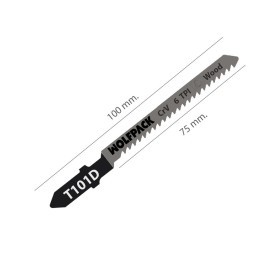 Hojas Sierra Calar Para Contrachapado Corte Grueso 5 Piezas. Hoja Cromo Vanadio 58. Vástago T Universal
