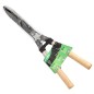 Tijeras Podar Setos 2 Manos Mangos Madera 54 cm. Hojas Acero Antiadherente, Ajuste Corte Tijeras Podar Setos 2 Manos Mangos Madera 54 cm. Hojas Acero Antiadherente, Ajuste Corte