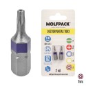 Puntas Destornillador Torx 10 Inviolable (2 Piezas). Acero S2 al Cromo Vanadio. Puntas Hexagonales, Destorpuntas,