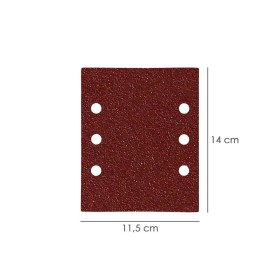 Lija Recambio Con Velcro 114x140 mm. Con Agujeros Grano 180 (10 Piezas)