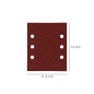 Lija Recambio Con Velcro 114x140 mm. Con Agujeros Grano  180 (10 Piezas) Lija Recambio Con Velcro 114x140 mm. Con Agujeros Grano  180 (10 Piezas)