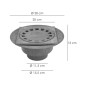 Caldereta Sifonica Pvc 200x200 / 90-110 Mm Caldereta Sifonica Pvc 200x200 / 90-110 Mm