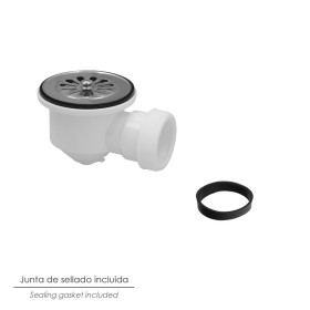 Valvula Plato Ducha 1 1/2 Salida Ø 40Mm Sifónica