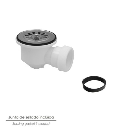 Valvula Plato Ducha 1 1/2 Salida Ø 40Mm Sifónica