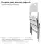 Silla Plegable Con Agarre 88x48x57cm Silla Plegable Con Agarre 88x48x57cm