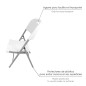 Silla Plegable Con Agarre 88x48x57cm Silla Plegable Con Agarre 88x48x57cm