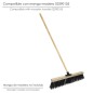 Cepillo Barrendero Industrial Fibra Gruesa Polipropileno. Soporte Madera 50 cm. Garra Plástico. (Sin Mango) Cepillo Barrendero Industrial Fibra Gruesa Polipropileno. Soporte Madera 50 cm. Garra Plástico. (Sin Mango)