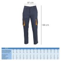 Pantalon Trabajo Talla 44 Azul Oscuro Spandex