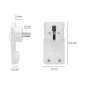 Clavija Enchufe Ultraplano 7 mm. con Asas De Extraccion 16 A - 250 V. Tras Muebles, 3 Cables, Toma Schuko Clavija Enchufe Ultraplano 7 mm. con Asas De Extraccion 16 A - 250 V. Tras Muebles, 3 Cables, Toma Schuko