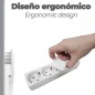 Clavija Enchufe Ultraplano 7 mm. con Asas De Extraccion 16 A - 250 V. Tras Muebles, 3 Cables, Toma Schuko Clavija Enchufe Ultraplano 7 mm. con Asas De Extraccion 16 A - 250 V. Tras Muebles, 3 Cables, Toma Schuko