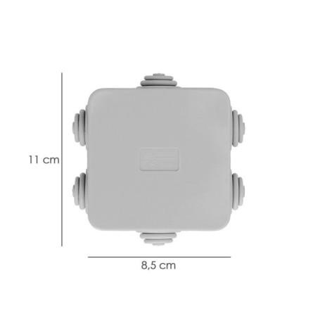 Caja Estanca Superfie Con Clip 80x80x40 Mm
