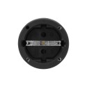 Base Aerea Toma Tierra Goma 4/4,8 mm. Negro (Industrial)