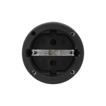 Base Aerea Toma Tierra Goma 4/4,8 mm. Negro (Industrial)