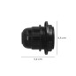 Portalamparas 4 A. E-27 Con Rosca Arandela Negro Portalamparas 4 A. E-27 Con Rosca Arandela Negro