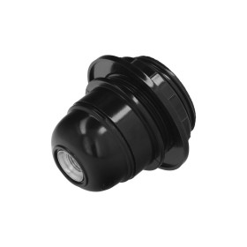 Portalamparas 4 A. E-27 Con Rosca Arandela Negro