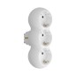 Adaptador Triple Schuko Recto 16A. 250V. Adaptador Triple Schuko Recto 16A. 250V.