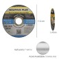 Disco Corte Abrasivo Acero Inoxidable Ø 115 x 22,2 Mm. Espesor 1,0 Mm. Disco Corte Abrasivo Acero Inoxidable Ø 115 x 22,2 Mm. Espesor 1,0 Mm.