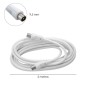 Prolongacion Tv - Video. 5 m 9,5 Mm Con Adaptador Prolongacion Tv - Video. 5 m 9,5 Mm Con Adaptador