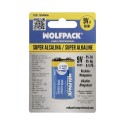 Pila Wolfpack Alcalina 6LR61 (Blister 1 Pieza)