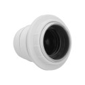 Portalamparas 4 A. E-27 Con Rosca  Arandela Blanco
