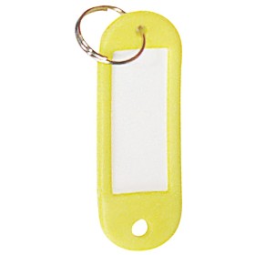 Llavero Porta etiquetas Amarillo