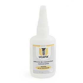 Pegamento de cianocrilato 50ml, alta viscosidad y secado rápido UCAFIX