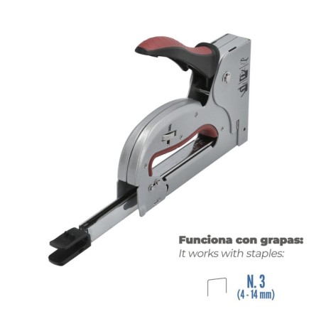 Grapadora de metal Plus N3 4/14mm Regulable