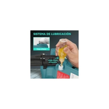 Mini Motosierra Outsunny 580W Brushless | 2 Baterías y Palo Telescópico